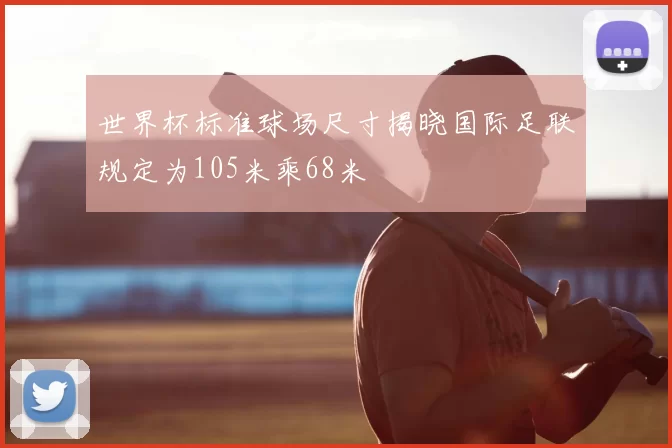 世界杯标准球场尺寸揭晓国际足联规定为105米乘68米